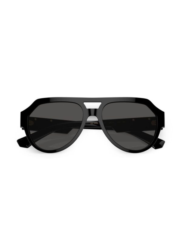 Dolce & Gabbana Eyewear logo-plaque pilot-frame sunglasses - Image 5