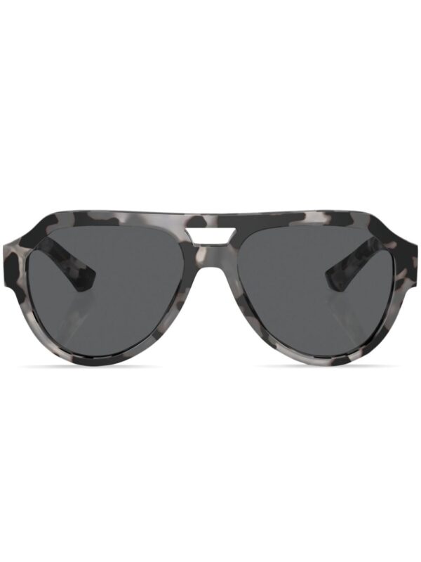 Dolce & Gabbana Eyewear tortoiseshell pilot-frame sunglasses