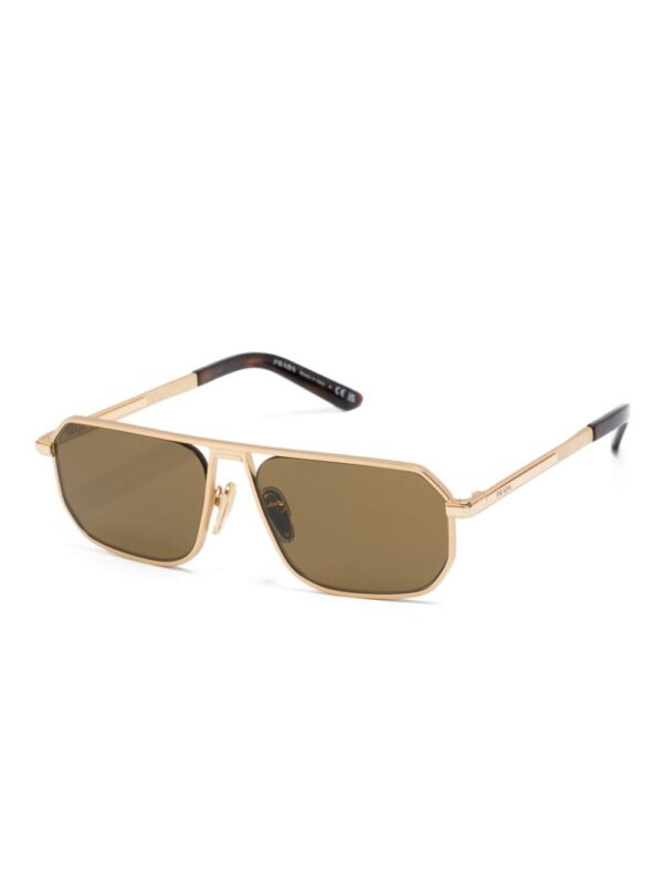 Prada Eyewear logo-engraved geometric-frame sunglasses - Image 2
