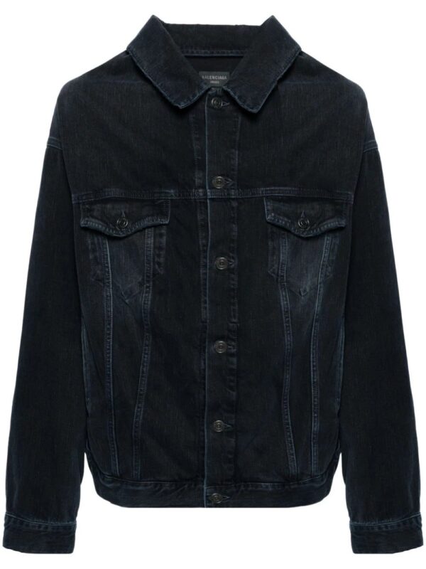 Balenciaga  off-shoulder denim jacket