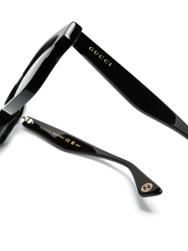 Gucci Eyewear engraved-logo square-frame sunglasses - Image 3