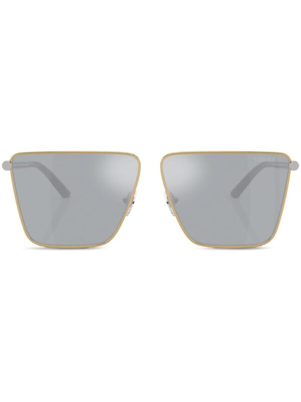 Versace Eyewear Tubular Greca square-frame sunglasses