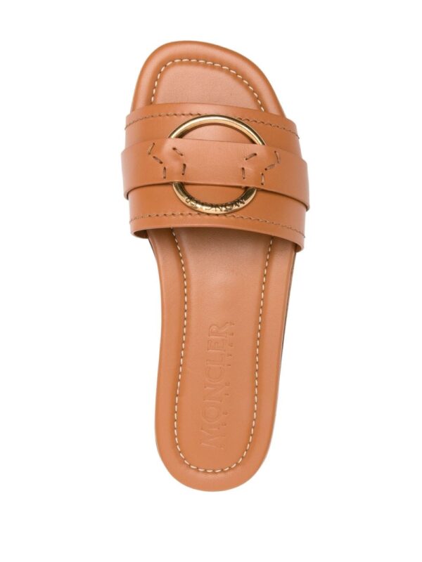 Moncler Bell leather slides - Image 4