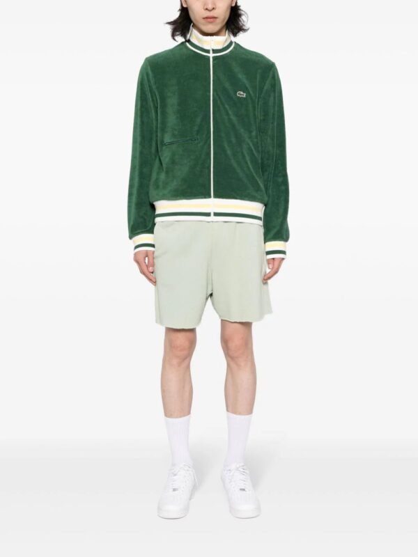 Lacoste  logo-patch velour jacket - Image 2