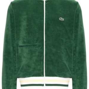 Lacoste  logo-patch velour jacket