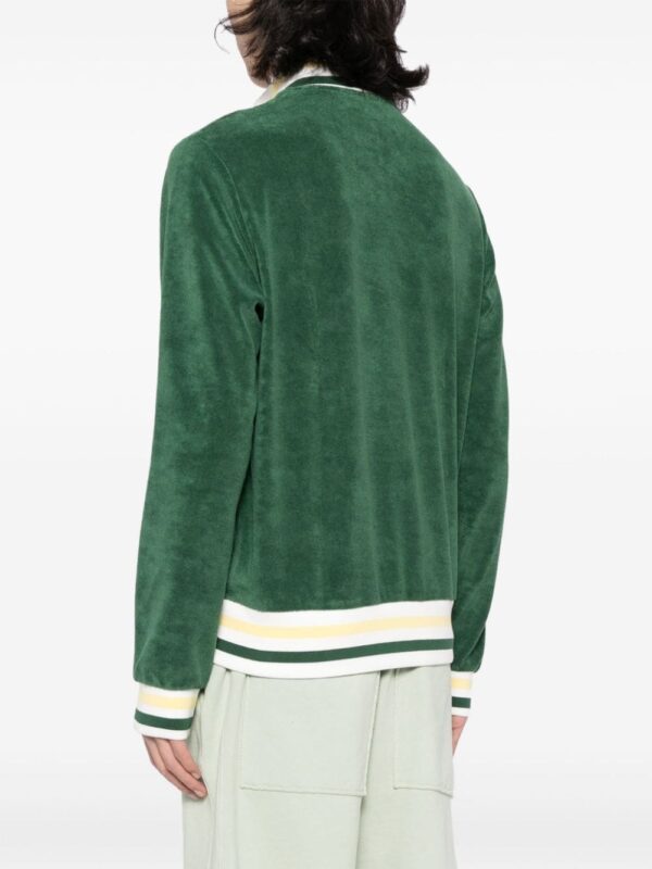 Lacoste  logo-patch velour jacket - Image 4