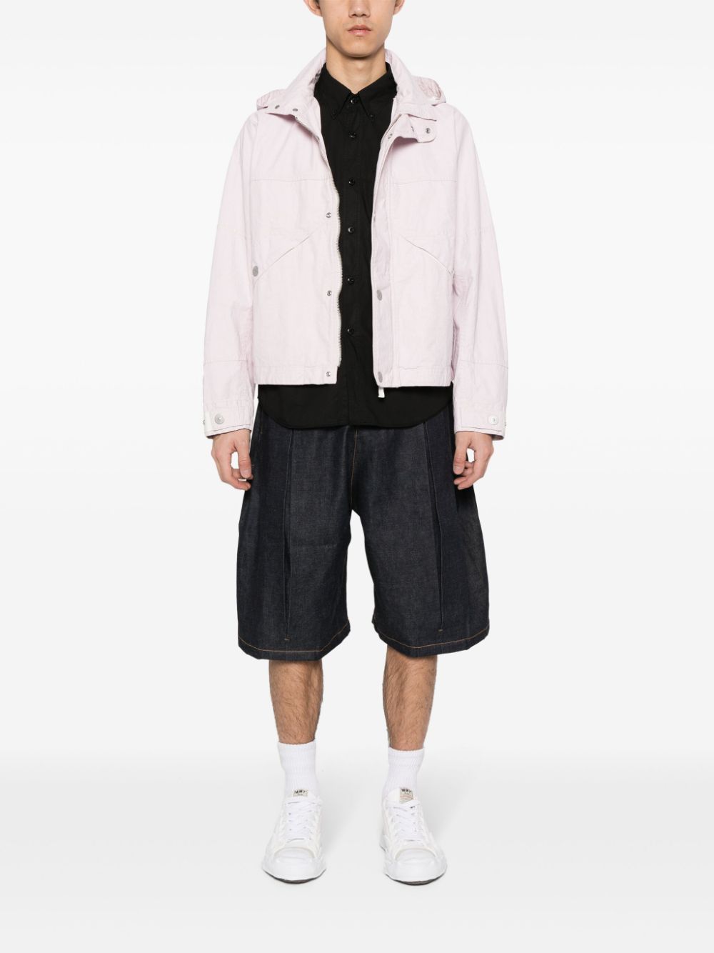 Stone Island linen hooded jacket - Image 2