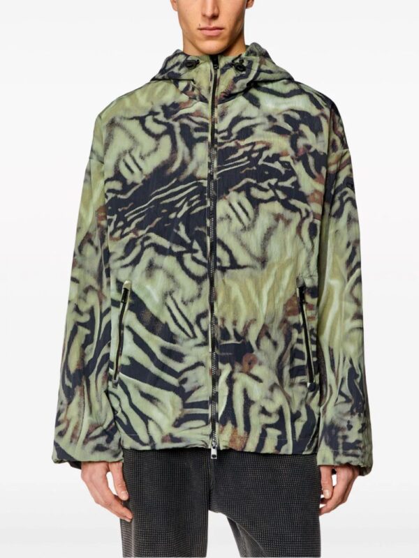 Diesel  L-Leopold-Zebra windbreaker - Image 3
