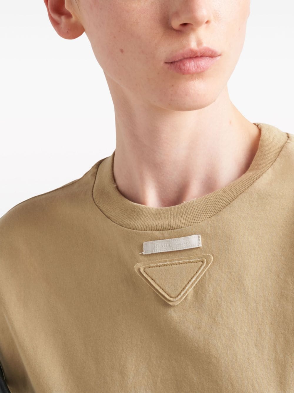 Prada triangle-logo cotton T-shirt - Image 4