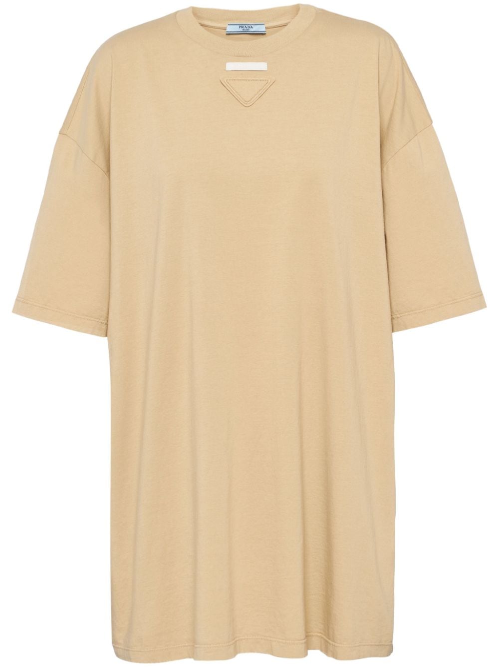 Prada triangle-logo cotton T-shirt