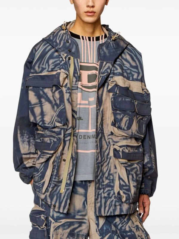 Diesel  J-Cadmus creased-effect cargo jacket - Image 3