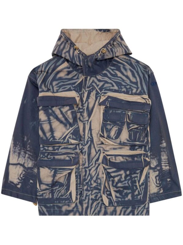 Diesel  J-Cadmus creased-effect cargo jacket