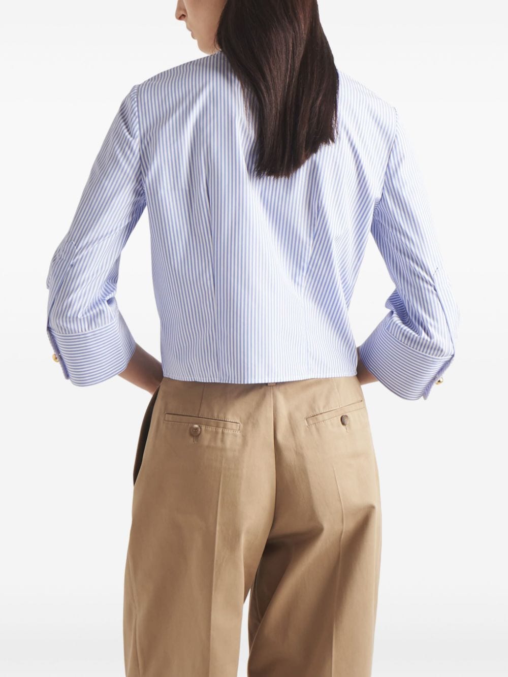 Prada striped cotton shirt - Image 3