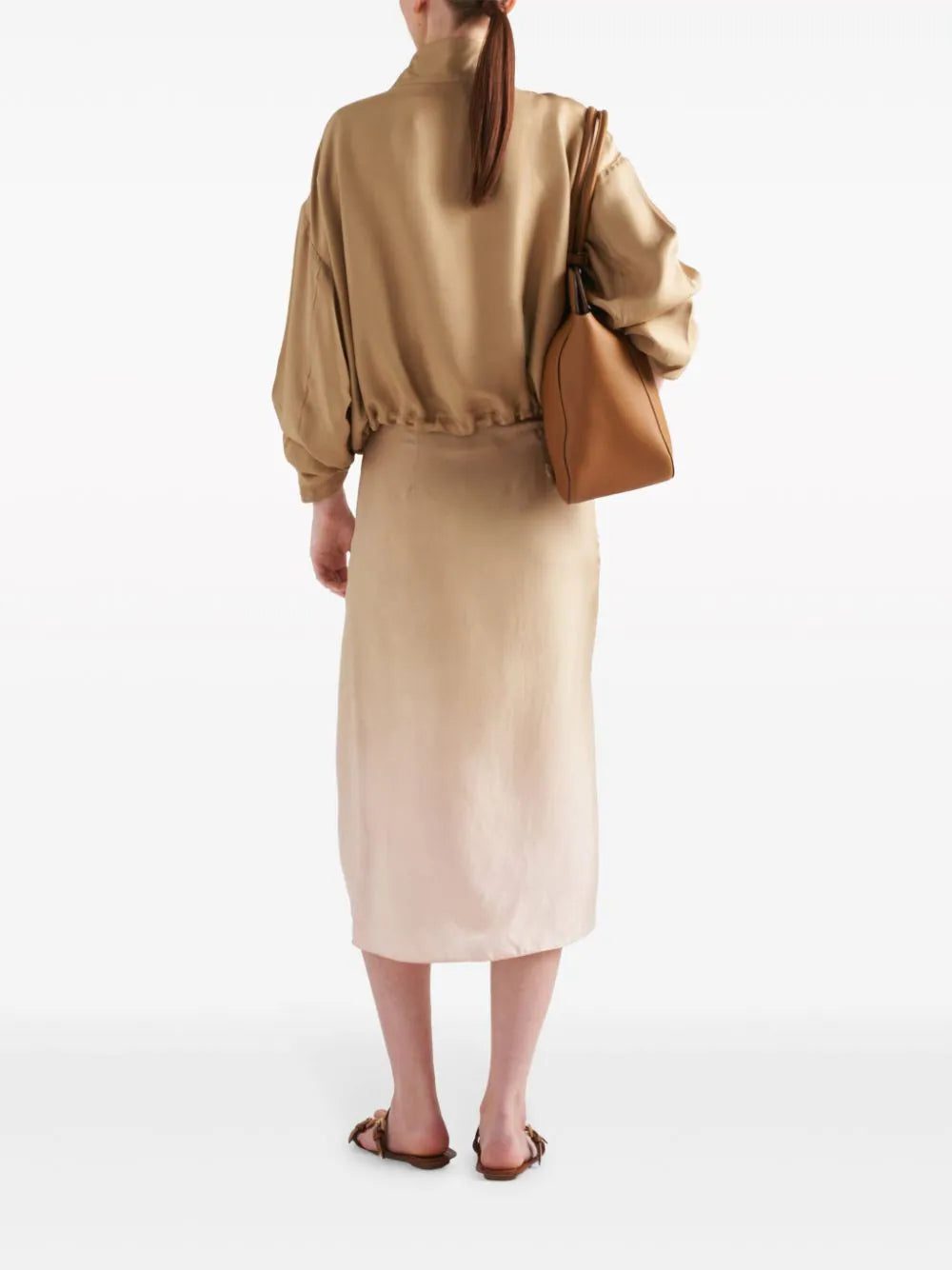 Prada triangle-logo silk jacket - Image 3