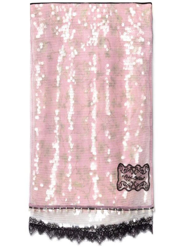 Off-White  Ramage sequined midi skirt