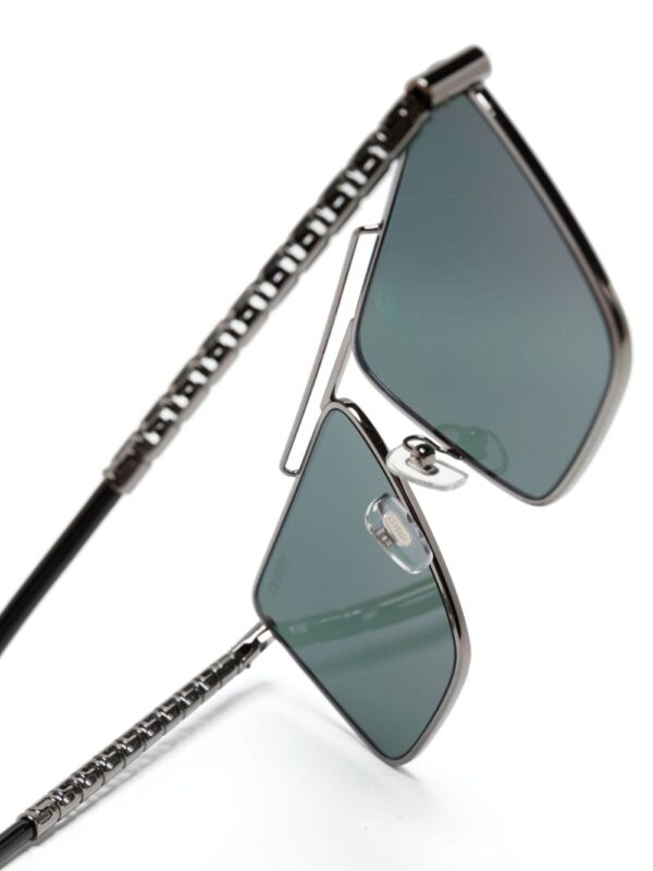 Versace Eyewear Tubular Greca rectangle-frame sunglasses - Image 3