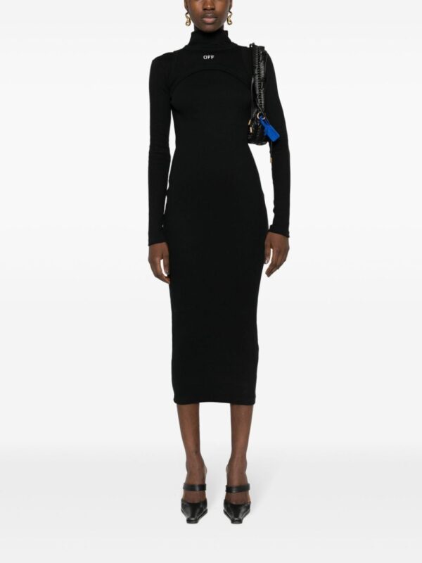 Off-White Off Stamp Rib Round dress - Image 2