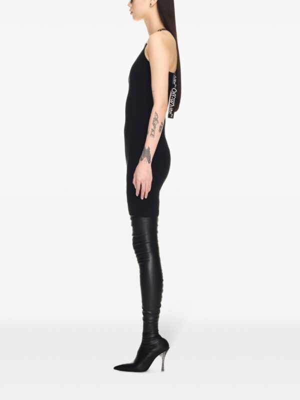 Off-White logo-jacquard mini dress - Image 3