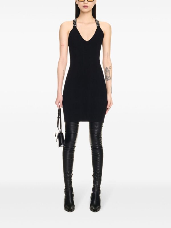 Off-White logo-jacquard mini dress - Image 2