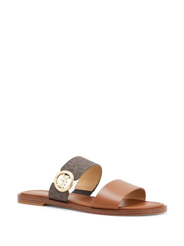 Michael Kors  Vera logo-plaque leather sandals - Image 2