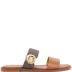 Michael Kors  Vera logo-plaque leather sandals