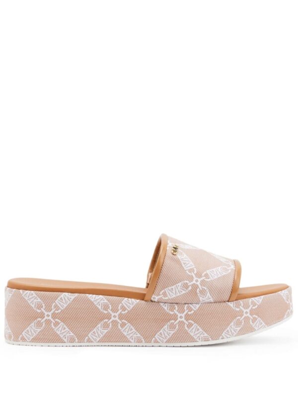 Michael Kors  Ember canvas platform sandals