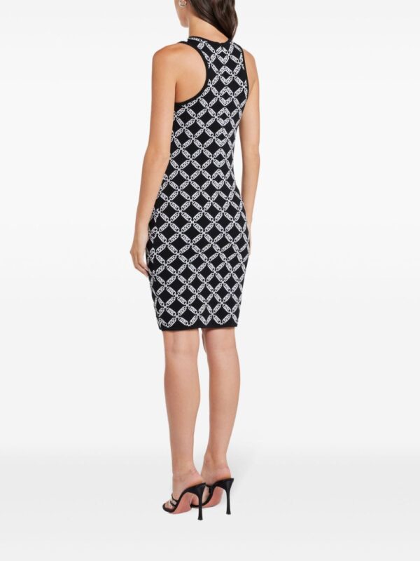 Michael Kors Empire Logo-jacquard sleeveless midi dress - Image 3