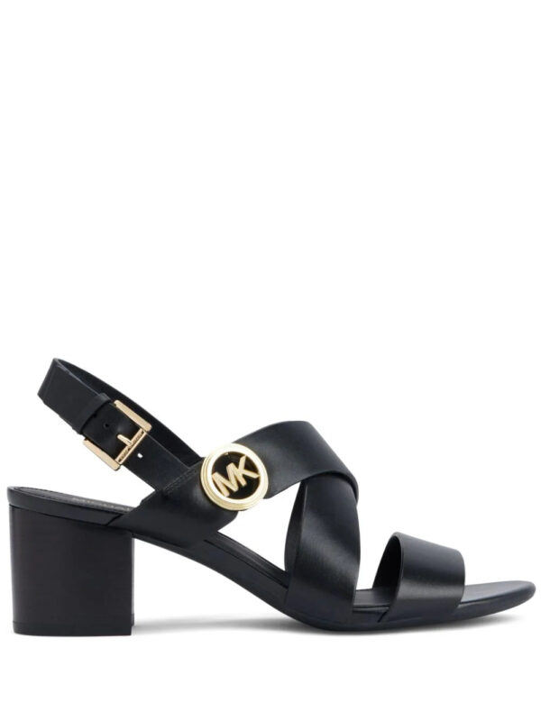 Michael Kors  Vera logo-plaque leather sandals