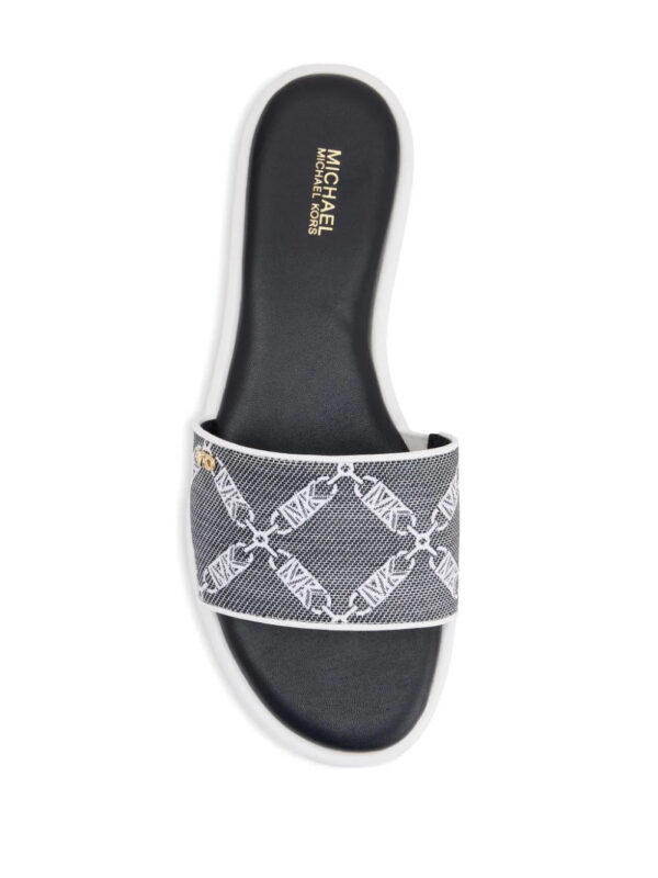 Michael Kors  Saylor monogram-print sandals - Image 4