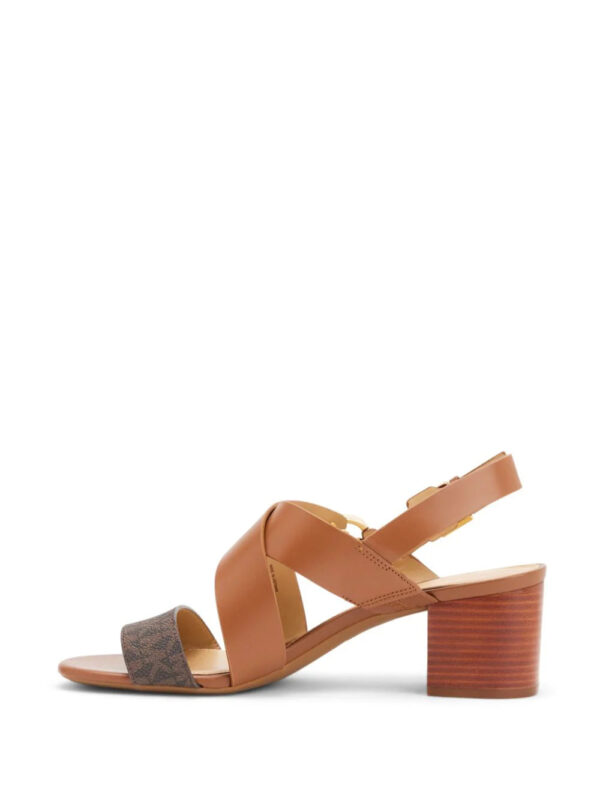 Michael Kors  Vera logo-plaque leather sandals - Image 4
