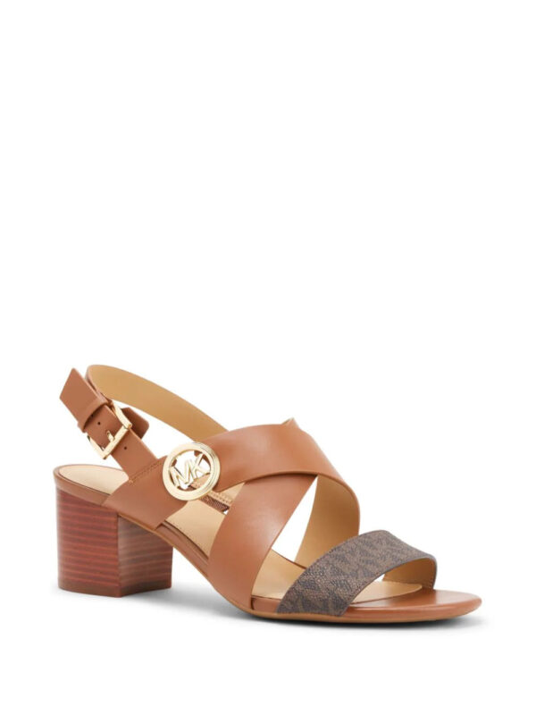 Michael Kors  Vera logo-plaque leather sandals - Image 2