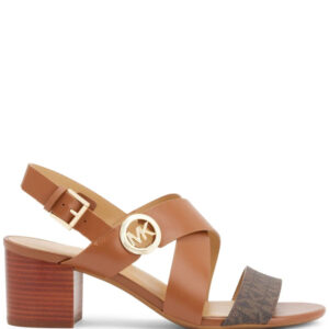 Michael Kors  Vera logo-plaque leather sandals