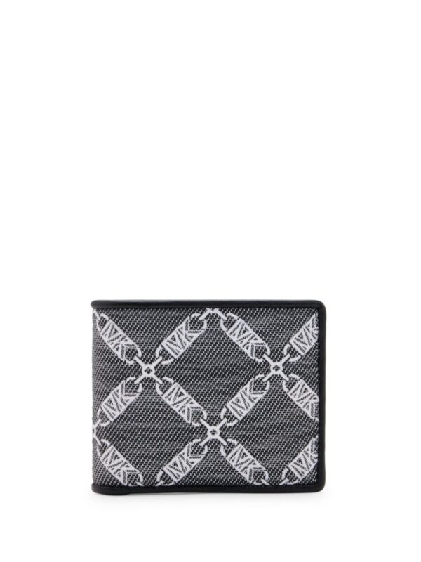 Michael Kors monogram-jacquard bi-fold wallet