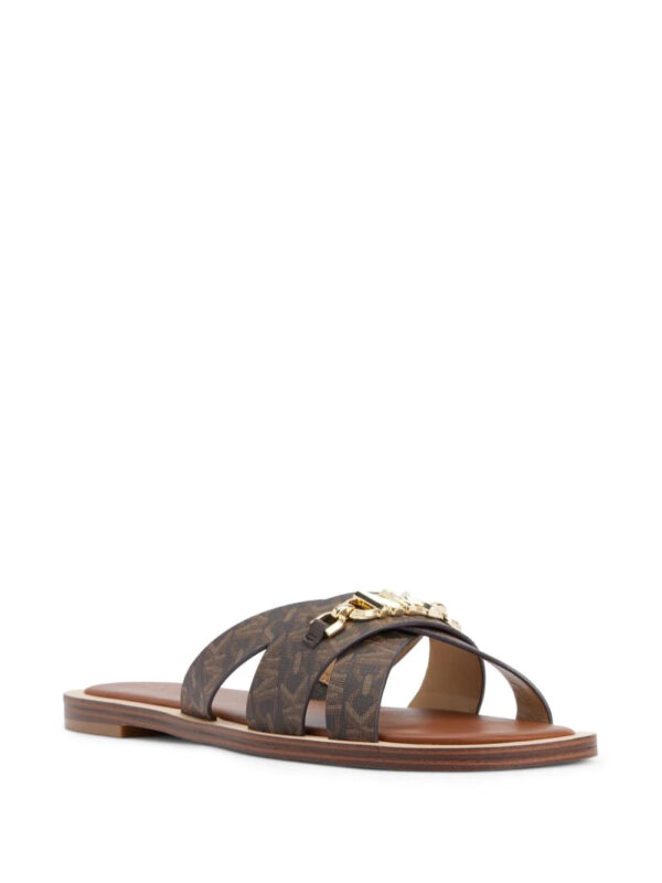 Michael Kors  monogram-pattern logo-plaque dandals - Image 4