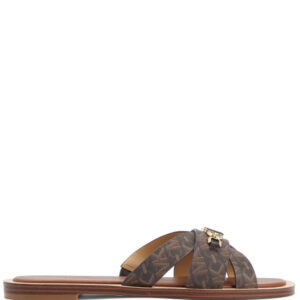 Michael Kors  monogram-pattern logo-plaque dandals
