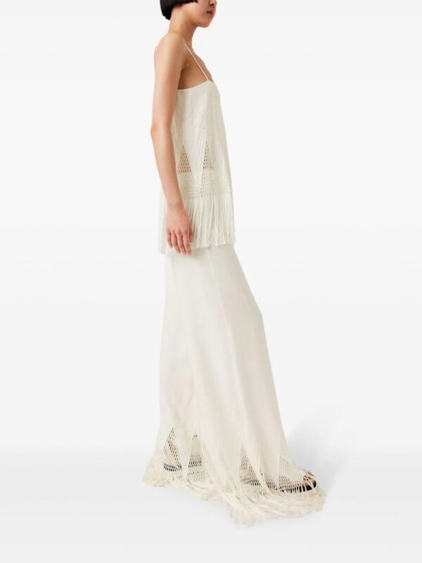 Stella McCartney  open-knit fringe wide-leg pants - Image 3