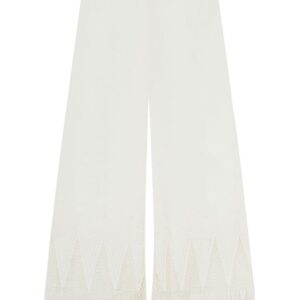 Stella McCartney  open-knit fringe wide-leg pants
