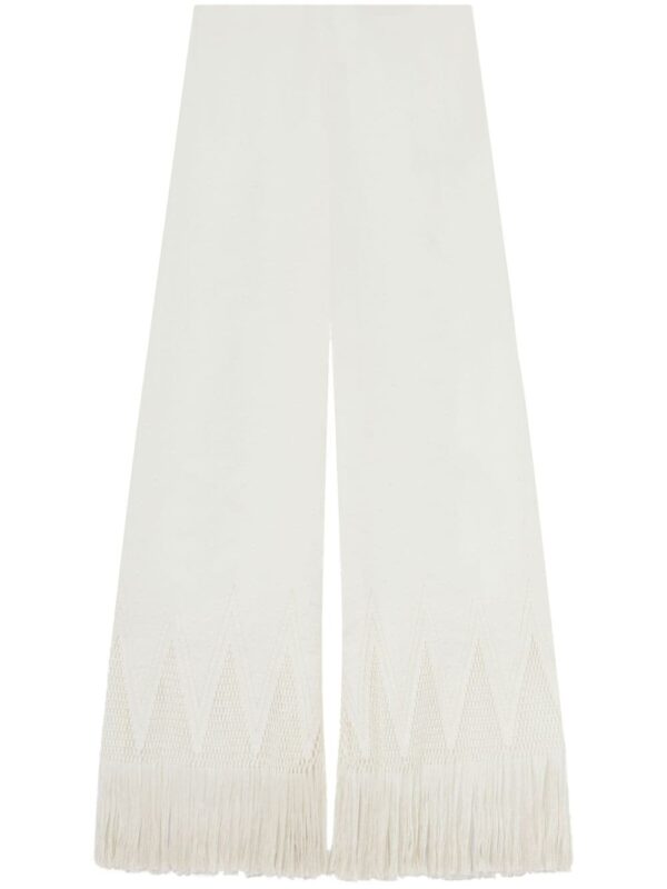 Stella McCartney  open-knit fringe wide-leg pants