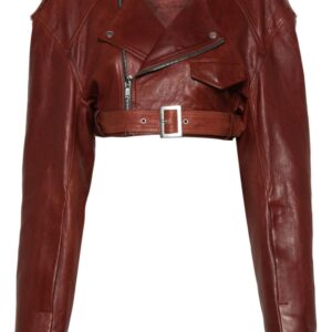 Rick Owens  Micro Biker cropped jacket