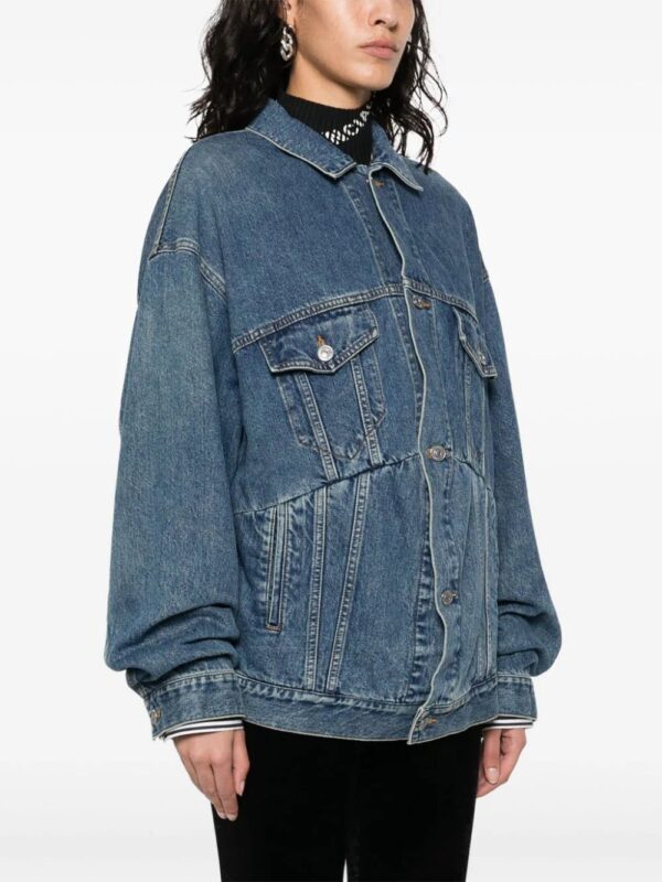 Balenciaga  panelled denim jacket - Image 3