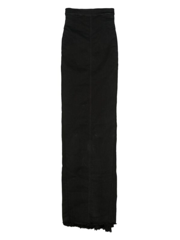 Rick Owens  Dirt Pillar denim maxi skirt