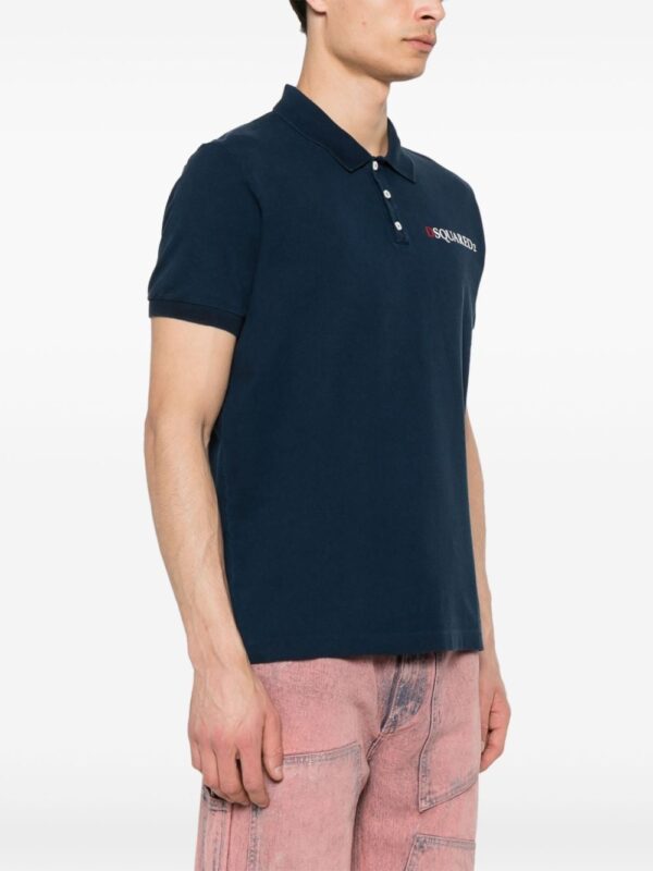 Dsquared2 logo-print cotton polo shirt - Image 4