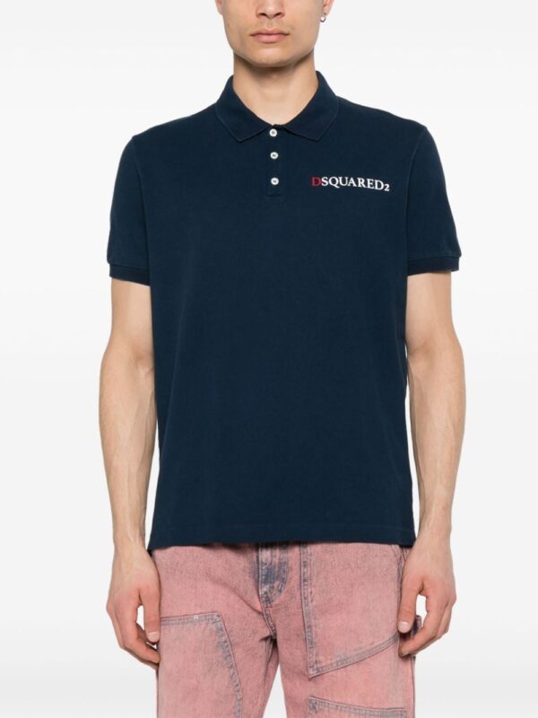 Dsquared2 logo-print cotton polo shirt - Image 3
