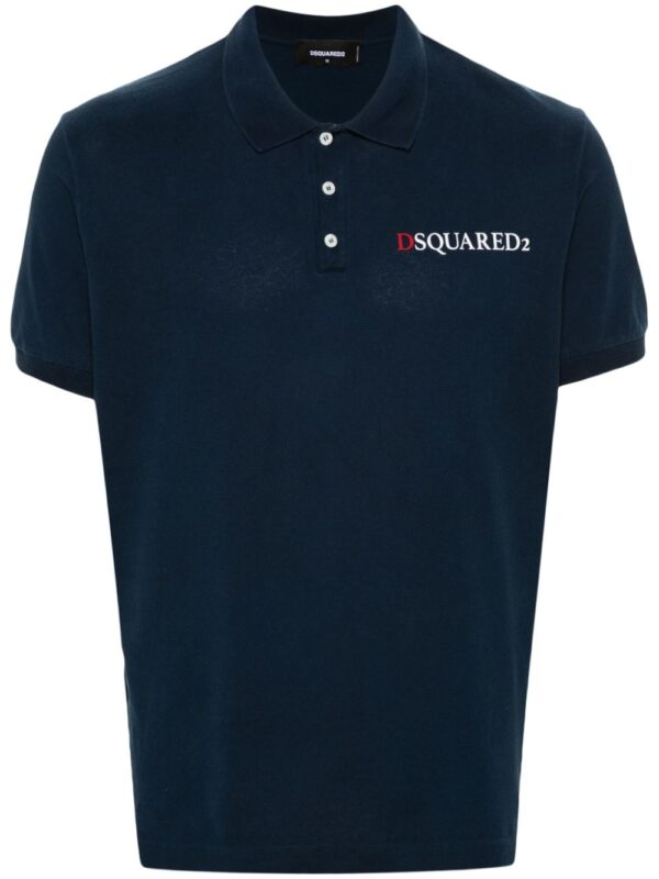 Dsquared2 logo-print cotton polo shirt