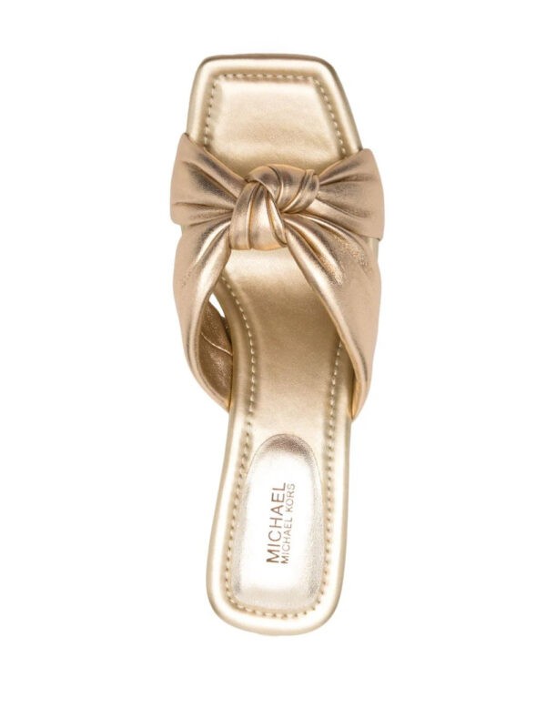Michael Michael Kors  Elena 75mm metallic sandals - Image 4
