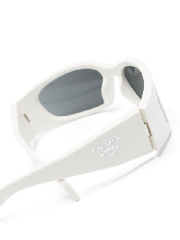 Prada Eyewear logo-engraved biker-style sunglasses - Image 3