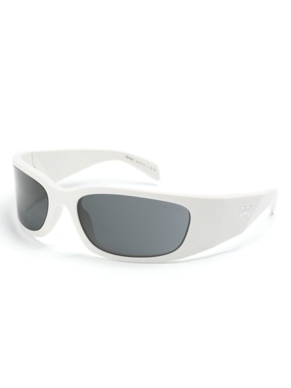 Prada Eyewear logo-engraved biker-style sunglasses - Image 2