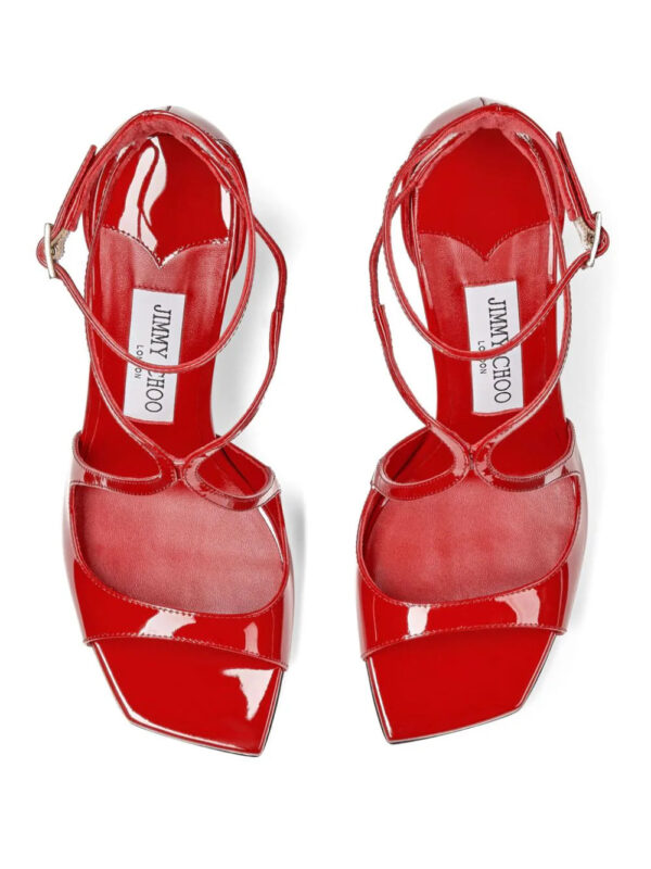 Jimmy Choo  95mm Azia leather sandals - Image 4