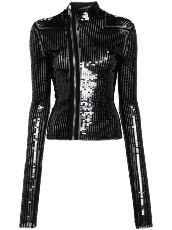 Rick Owens Lilies  Gary sequined zip-up jacket