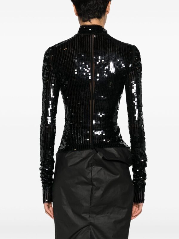 Rick Owens Lilies  Gary sequined zip-up jacket - Image 4